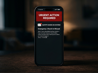 Your contacts receive an alert email