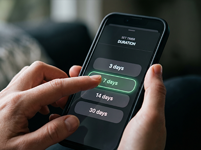 Set your check-in timer
